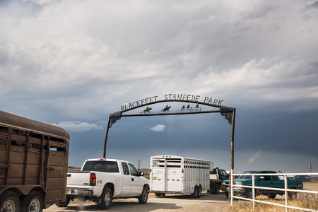 Each summer, the Blackfeet Stampede Park hosts the Blackfeet Youth Rodeo on Tuesday evenings.
