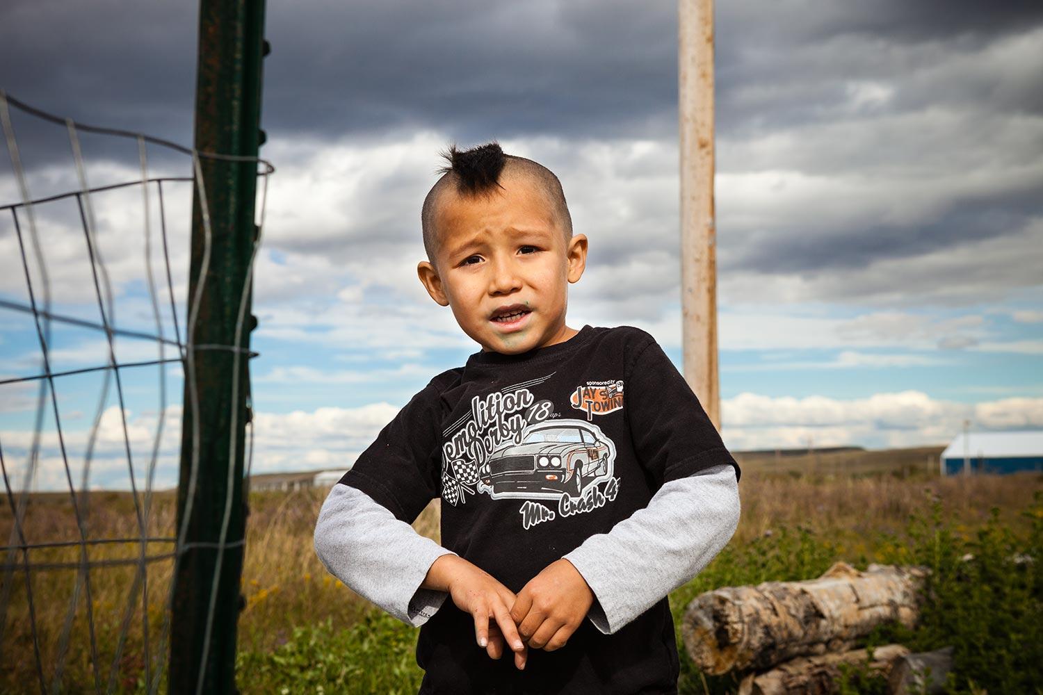 Age 3, 
Browning, Montana
Blackfeet Reservation