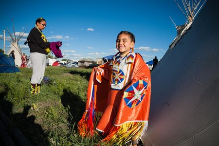 Shawna Jiminez, Age 4 and mother Shawnee Skunkcap North American Indian Days, Browning, Montana Blackfeet Reservation
