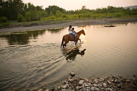 Kendall Edmo with her boyfriend, Andrew and her 2 year old daughter at her family home in Two Medicine on the Blackfeet Reservation. 